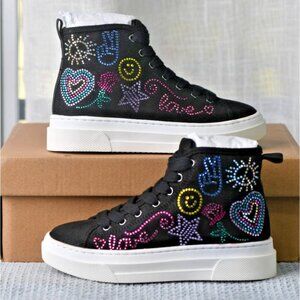 New! Size: 12 Little Kid | Steve Madden JLeahh Hi-Top | Black/Multicolor |SF1435